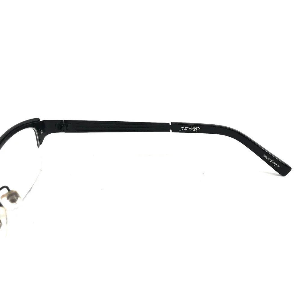 J.F. Rey Eyeglasses Frames JF2551 ST 0000 Black Asymetric Crystals 52-18-134